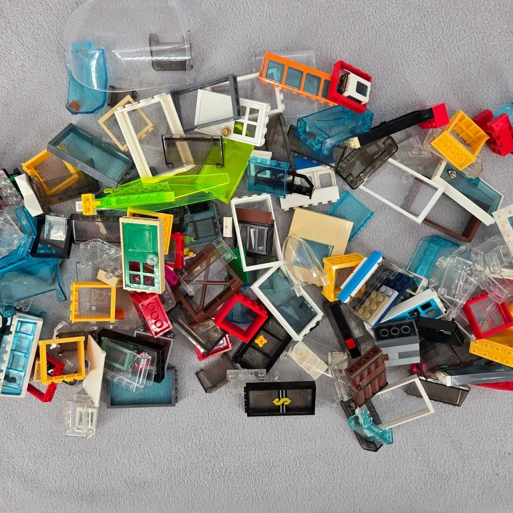 LEGO Bulk Lot Windows and Doors Kids Building Toy House Parts City MOC Assorted